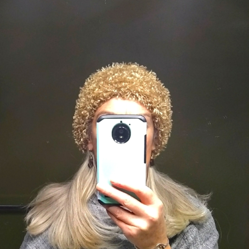 Golden Fuzzy Hat